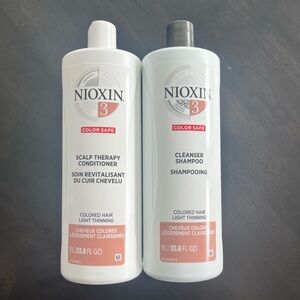 NEW Jumbo Nioxin System 3 Cleanser & Scalp Therapy Conditioner Set 33.8 fl oz ea